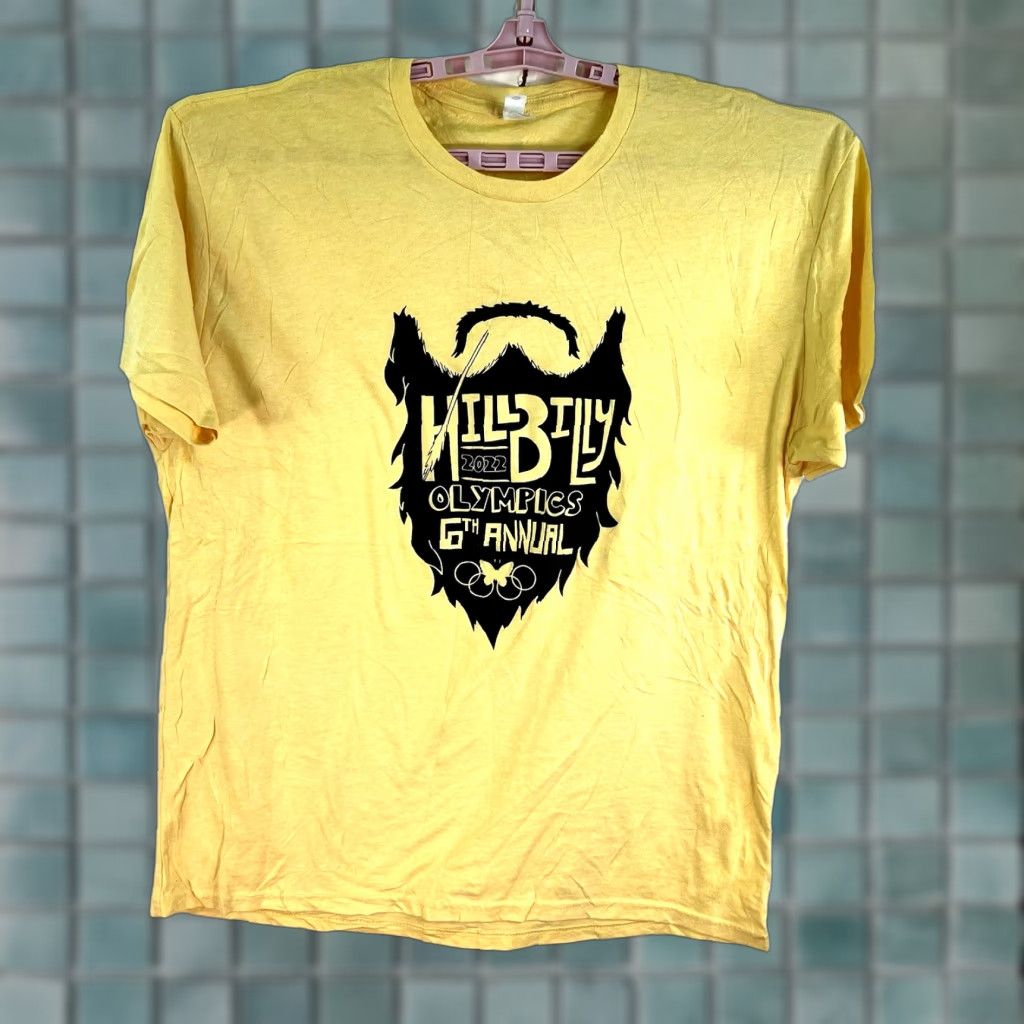 Next Level Hill Billy Olympics 2022 6th Anial T-Shirt Adult Size XL Yellow Size US XL / EU 56 / 4 - 1 Thumbnail