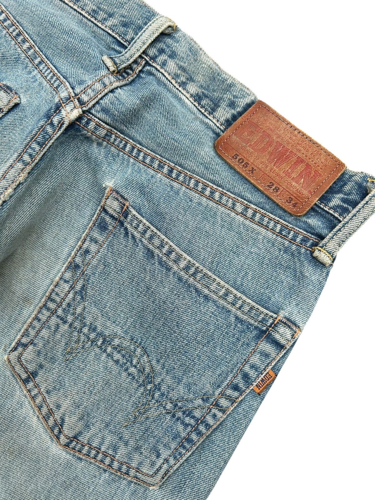 Kapital Vintage Edwin 505x Selvedge Dirty Distressed Denim Jeans Size US 28 / EU 44 - 10 Thumbnail
