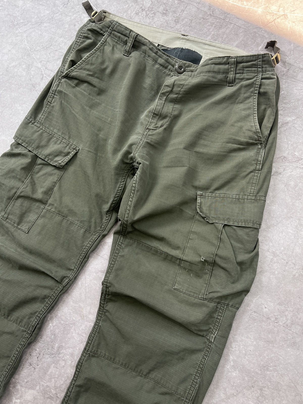 Carhartt × Vintage VINTAGE CARGO AVIATION DISTRESSED 2000s pants y2k olive Size US 34 / EU 50 - 5 Thumbnail