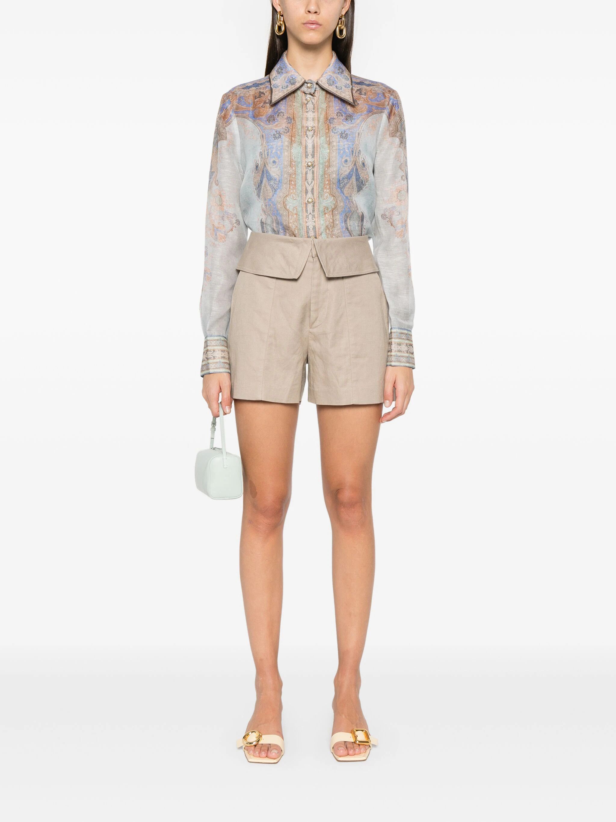 o1s22i1n1024 Eden Paisley Print Shirt in Multicolor