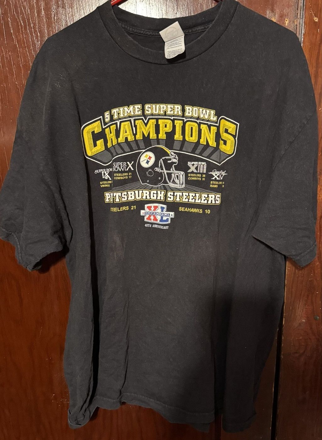 The Unbranded Brand Pittsburgh Steelers Super Bowl XL Champions TShirt Men Sz XL Size US XL / EU 56 / 4 - 1 Thumbnail