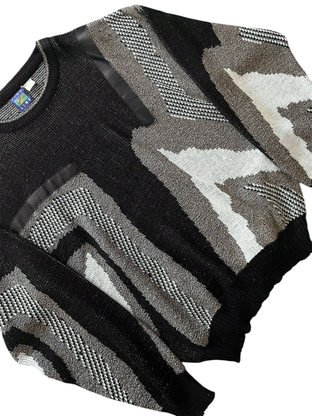 Vintage Avant-garde Abstract Knit Sweater Size US XL / EU 56 / 4 - 3 Thumbnail