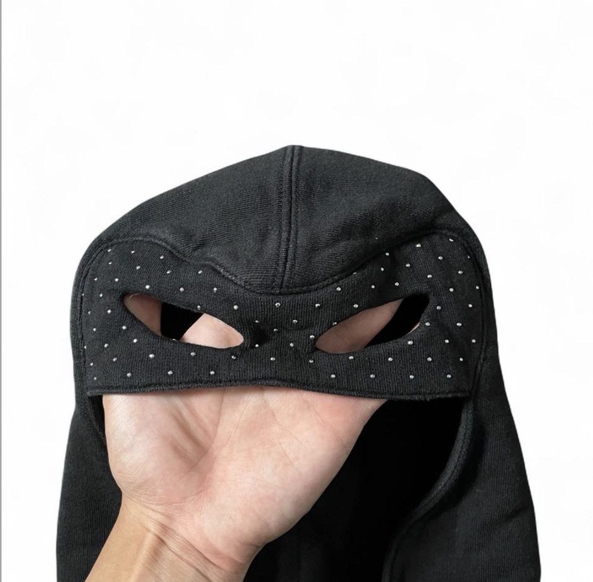 Saint Laurent Paris SS18 Saint Laurent Studded Mask Hoodie Size US M / EU 48-50 / 2 - 4 Thumbnail