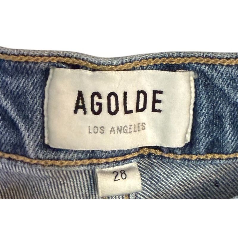 Agolde Agolde Jeans Women 28 Blue Nico Denim High Rise Slim Fit Size 28" / US 6 / IT 42 - 5 Thumbnail