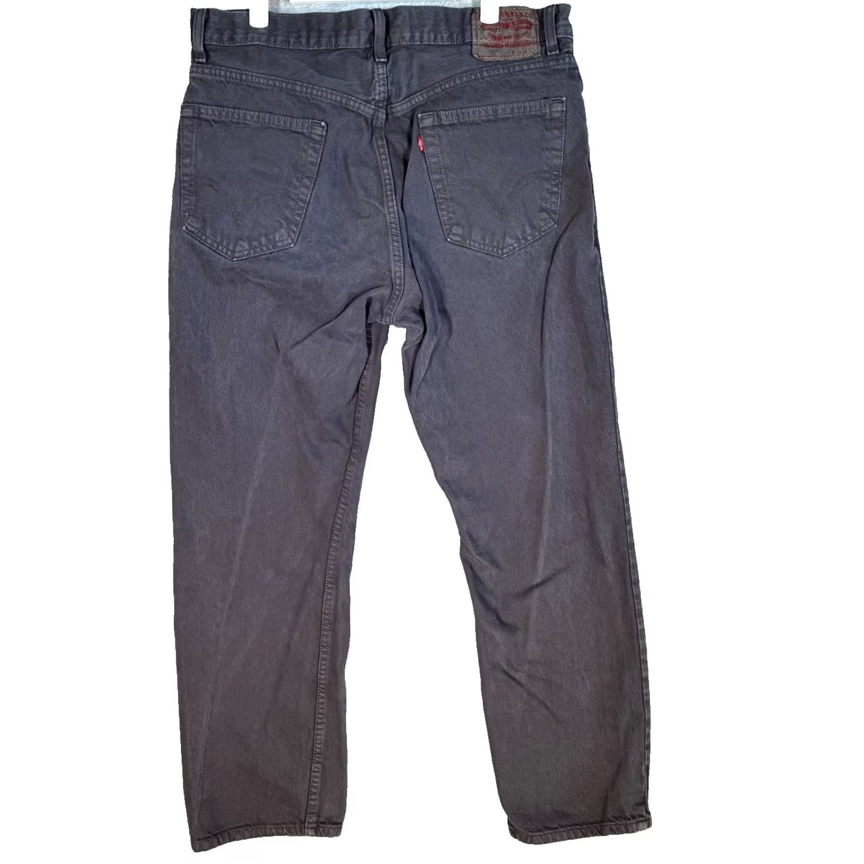 Levi's VINTAGE Levi's 505 Regular Gray Jeans Mens 36x30 Straight Denim 5-Pocket Classic 90s Style Size US 36 / EU 52 - 2 Thumbnail
