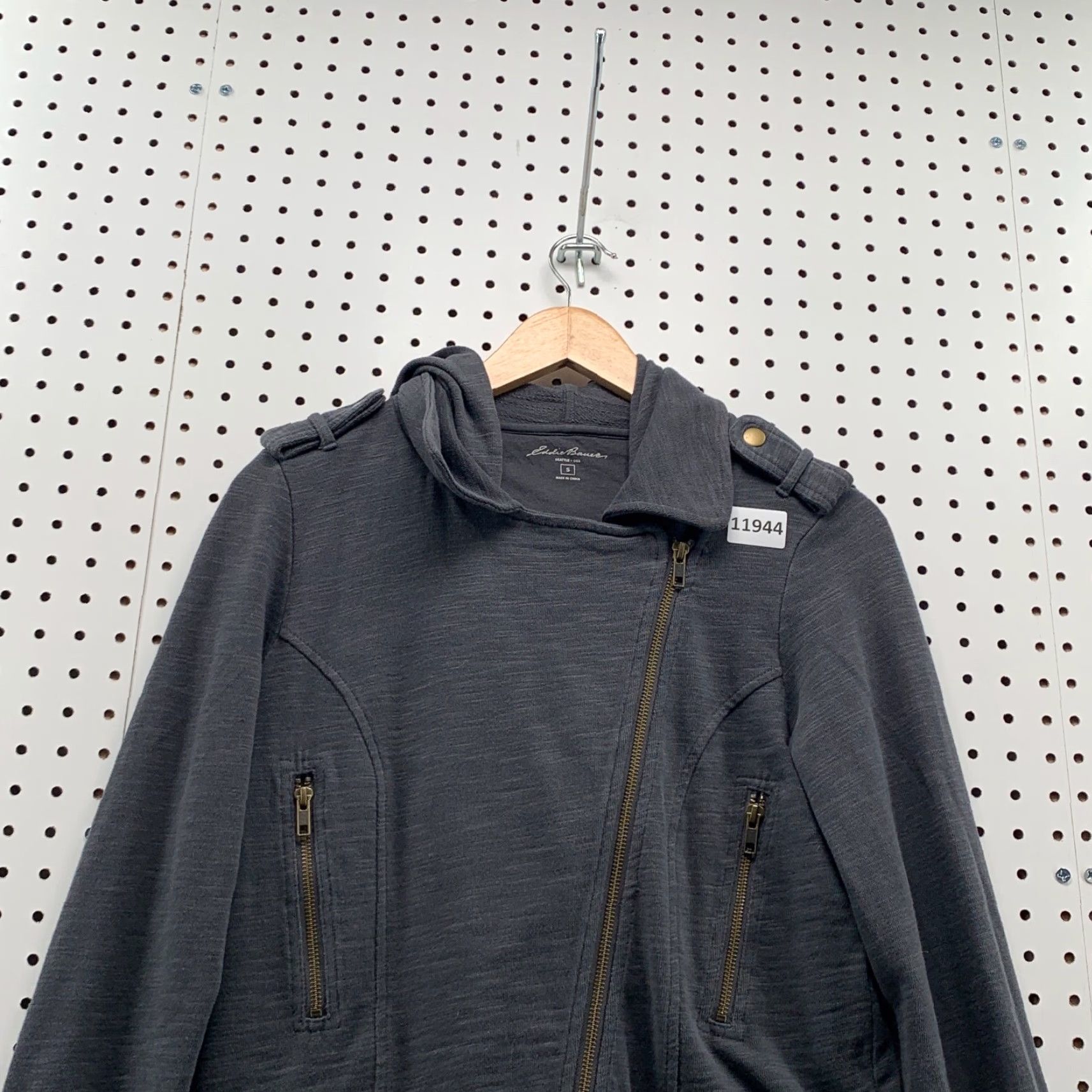 Eddie Bauer Eddie Bauer Jacket Womens Small Gray Hooded Full Zip Hoodie Shacket Size S / US 4 / IT 40 - 2 Thumbnail