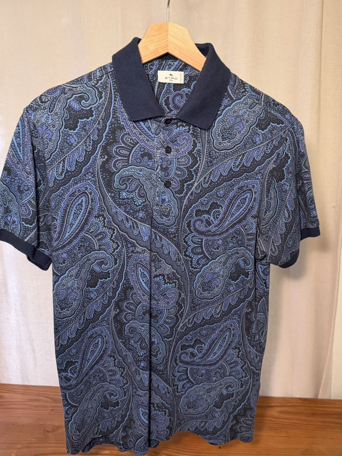 Etro Paisley Polo Shirt – Size S - Style 03-5766-0780