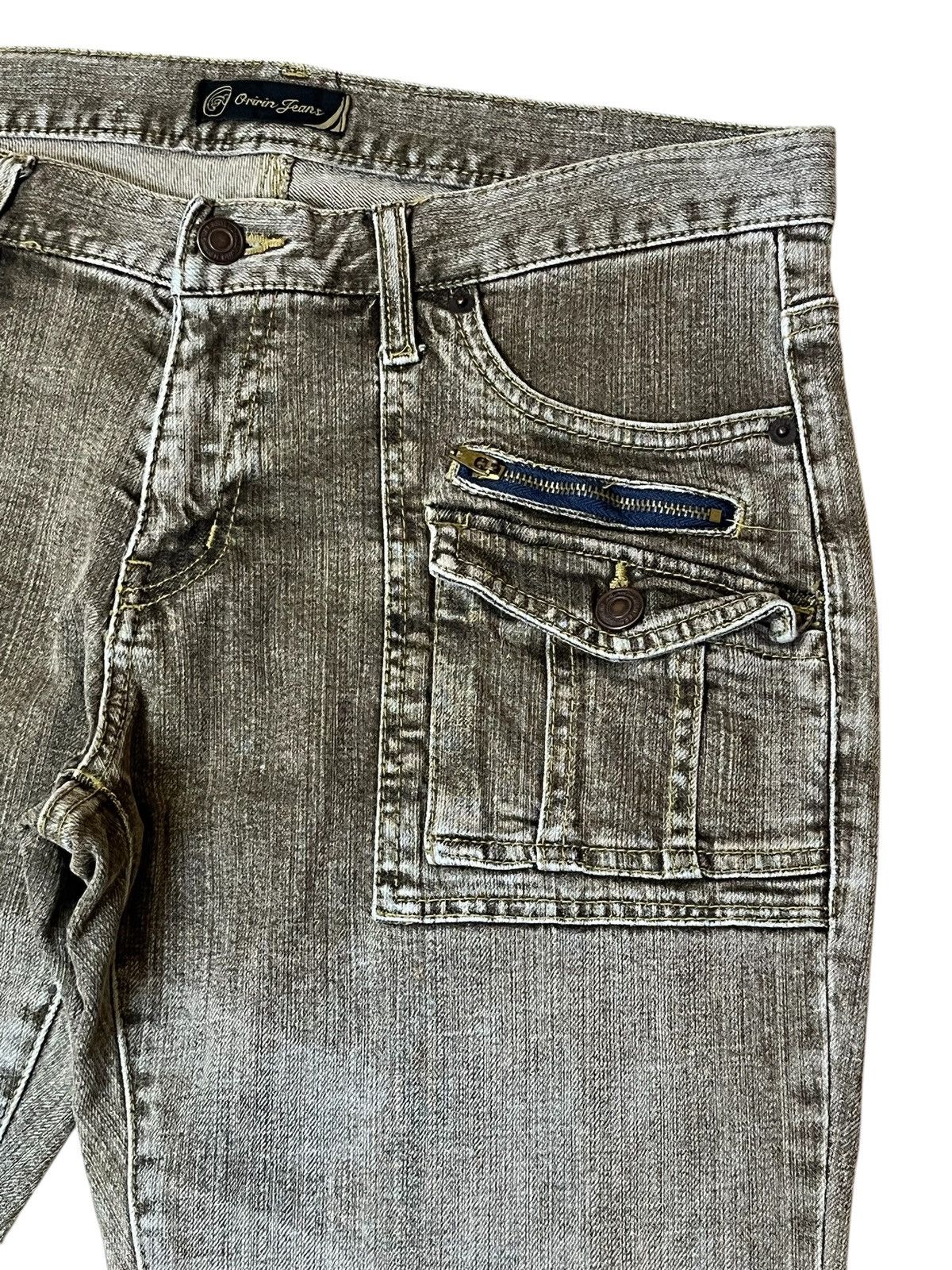 Japanese Brand JAPANESE ARTISTR “ORIRIN JEANS” DIRTY MUDD FLARED JEANS Size US 33 - 5 Thumbnail