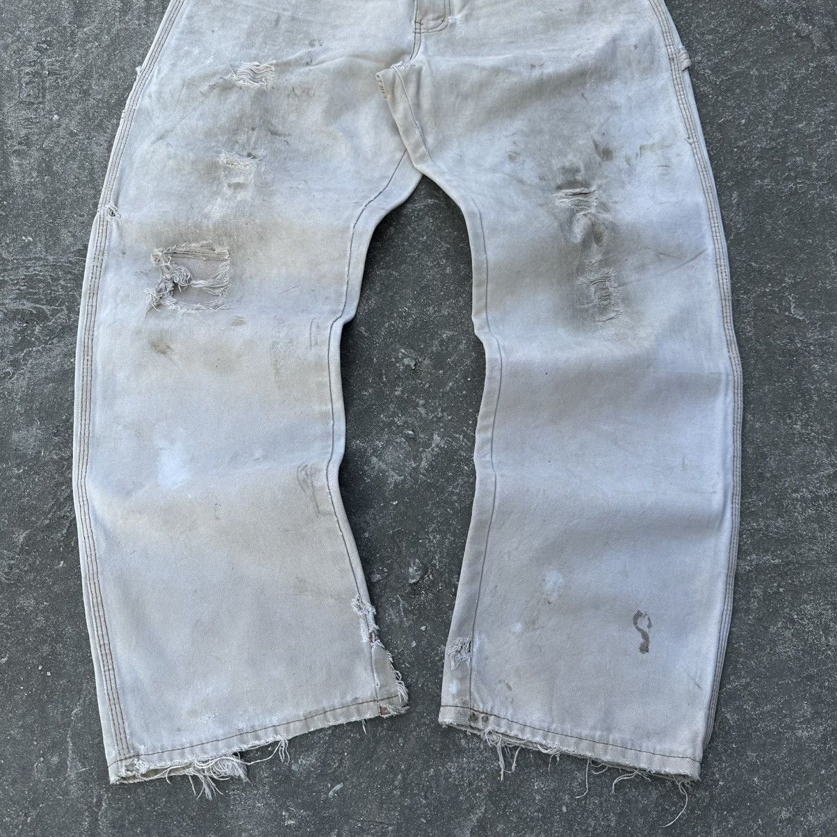 Carhartt (34x31) Grail Vintage Distressed Faded Tan Dickies Carpenter Size US 34 / EU 50 - 3 Thumbnail