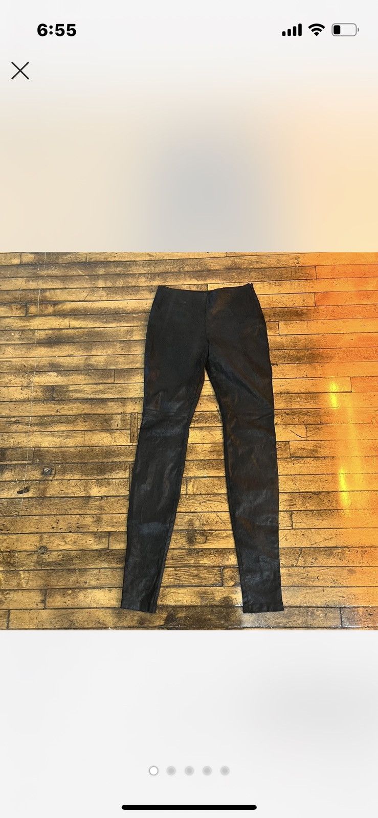 Maison Margiela Lamb leather leggings. Size 27" / US 4 / IT 40 - 1 Thumbnail