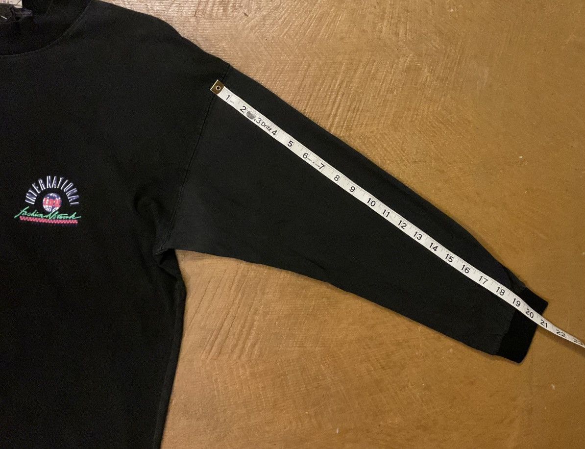 Hanes Vintage Black “International Fashion Network” shirt Size US M / EU 48-50 / 2 - 6 Thumbnail