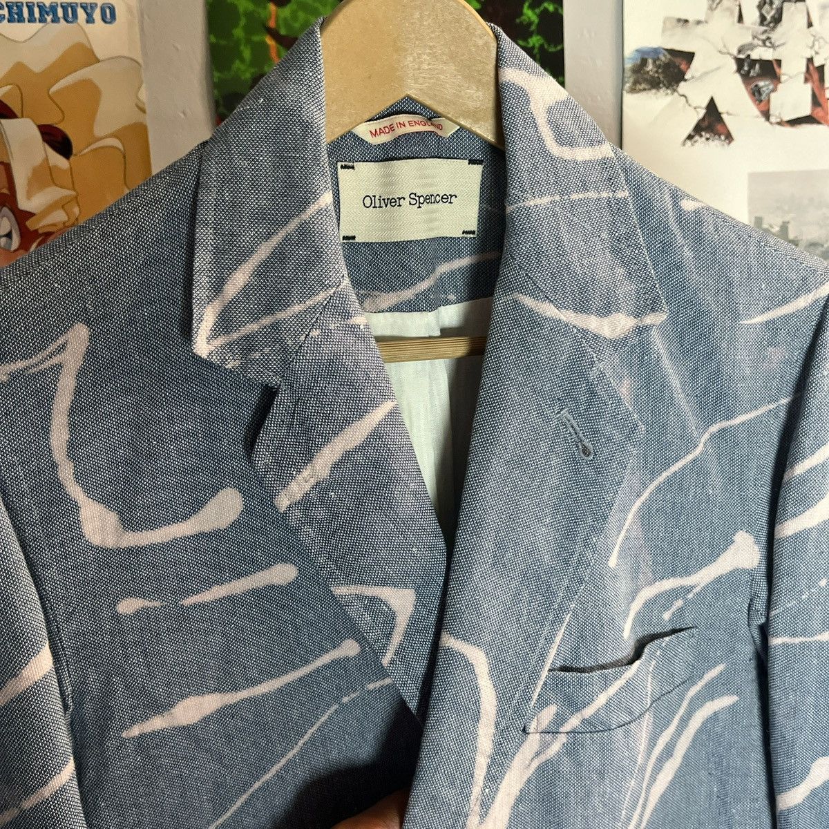 Oliver Spencer Oliver Spencer S/S 14 Bleached Tailored Suit Jacket Size 38R - 6 Thumbnail
