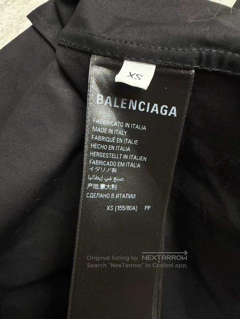 Balenciaga Balenciaga Solid Black Shirt Size US XS / EU 42 / 0 - 4 Thumbnail