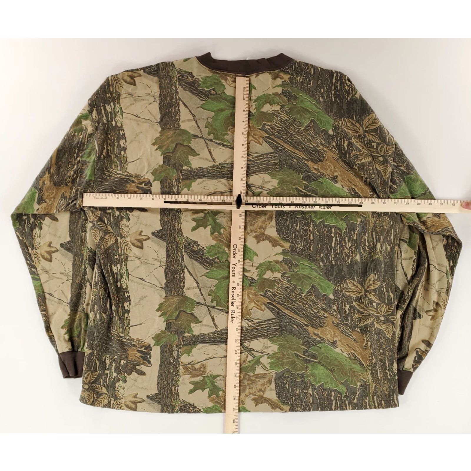 Realtree Realtree VTG T Shirt Long Sleeve Camo Brown Green Mens XXXL Size US XXL / EU 58 / 5 - 8 Thumbnail