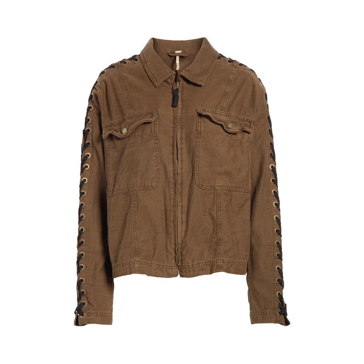 Free People New Free People Faye Military Jacket Retail $168 Small Moss Size S / US 4 / IT 40 - 5 Thumbnail
