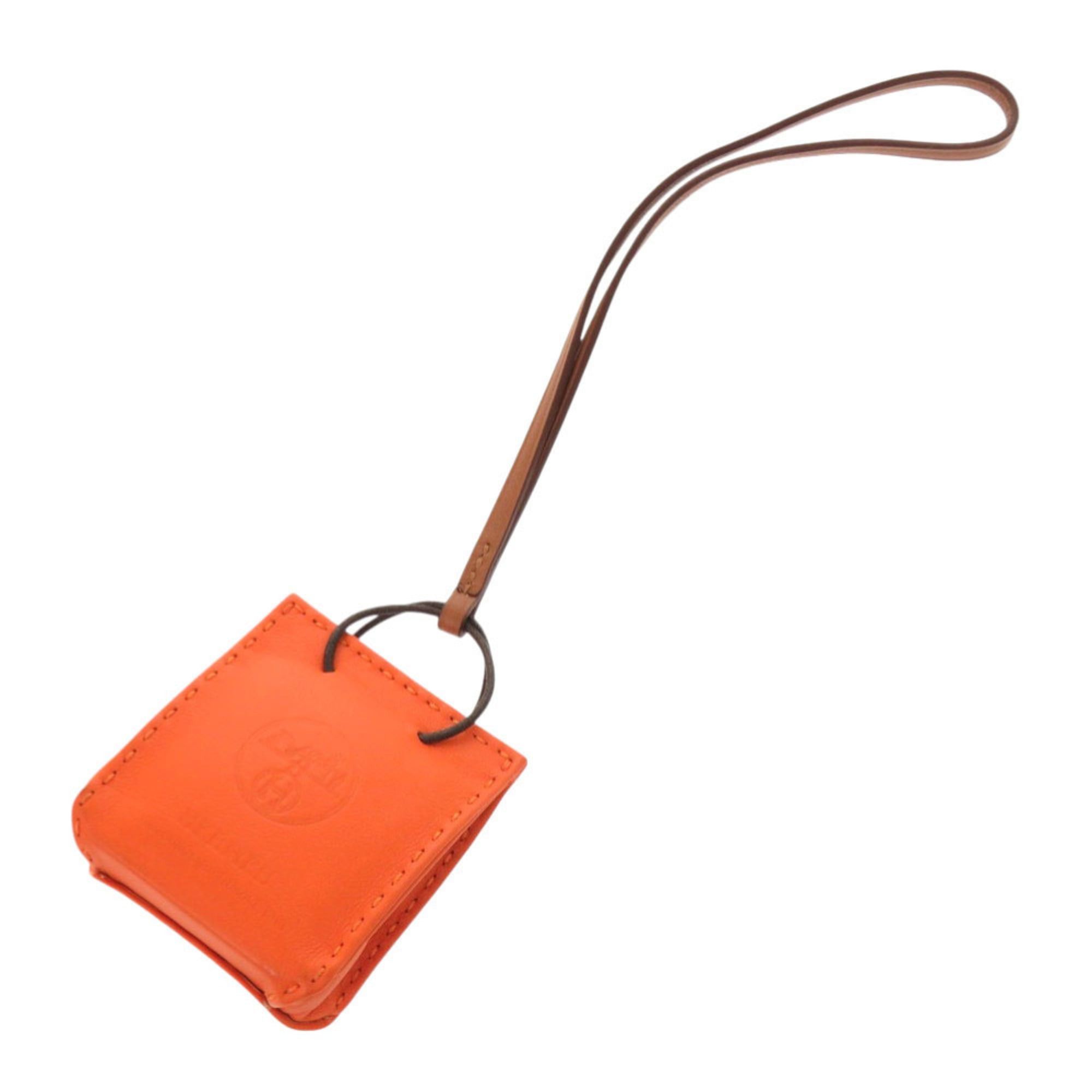 Hermes Unused Hermes Sac Orange Agneau Milo Accessory Bag Charm 0096 HERMES Size ONE SIZE - 1 Thumbnail