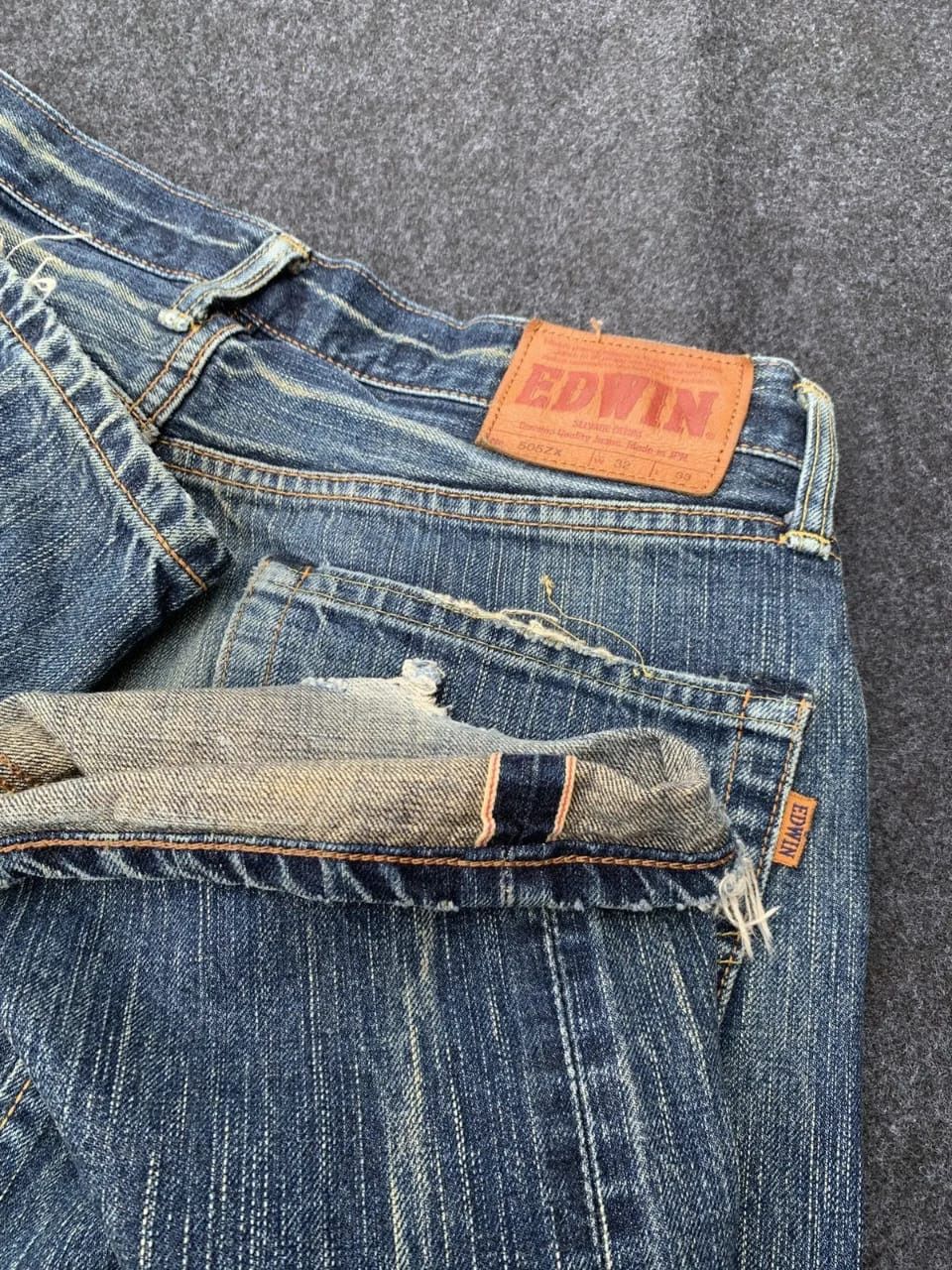 Edwin Vintage Edwin 505zx selvedge fucking faded jeans. Size US 32 / EU 48 - 8 Thumbnail