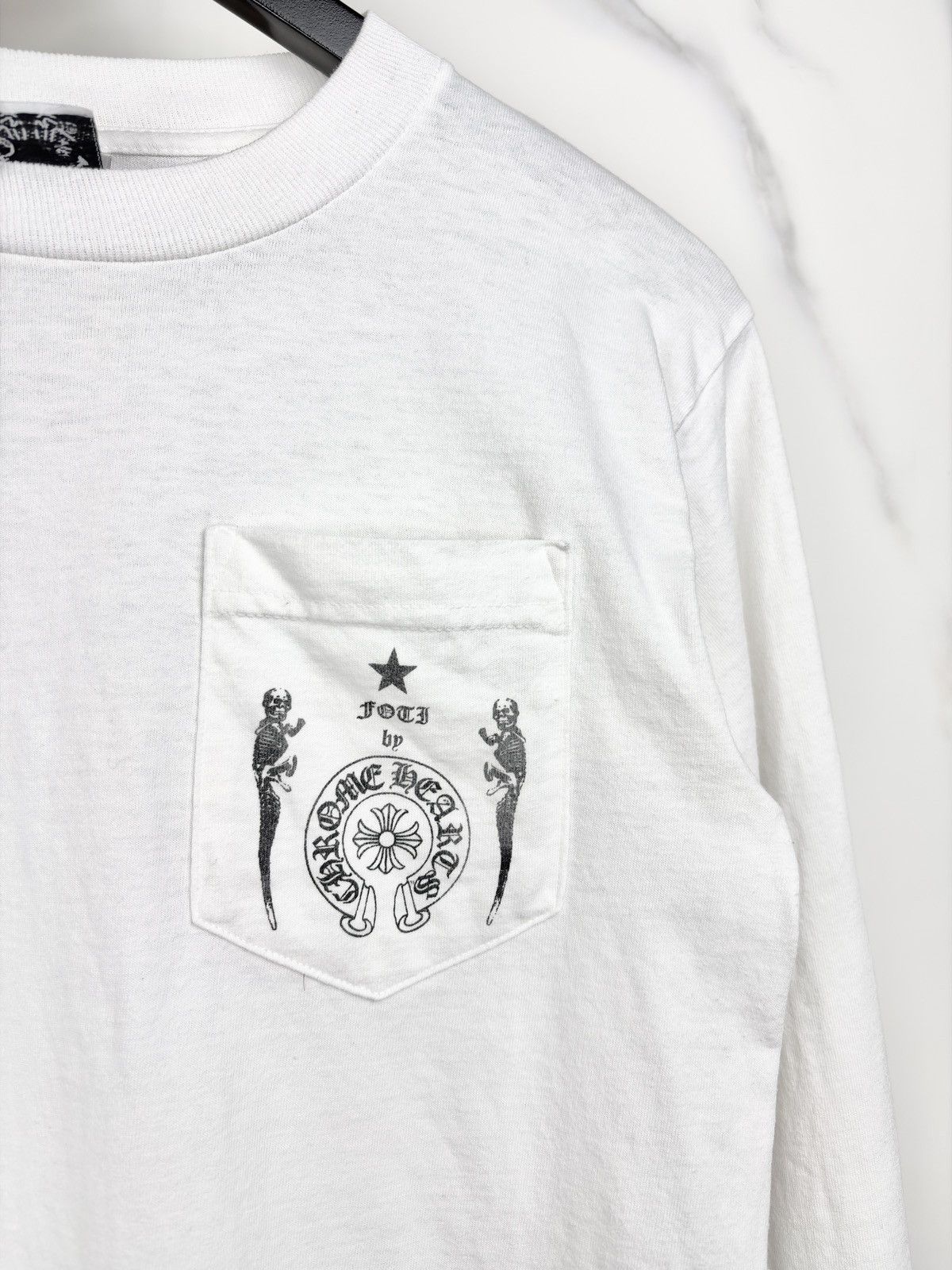 Chrome Hearts Chrome Hearts Vintage Foti Skull Logo Longsleeve Tshirt Size US S / EU 44-46 / 1 - 4 Thumbnail