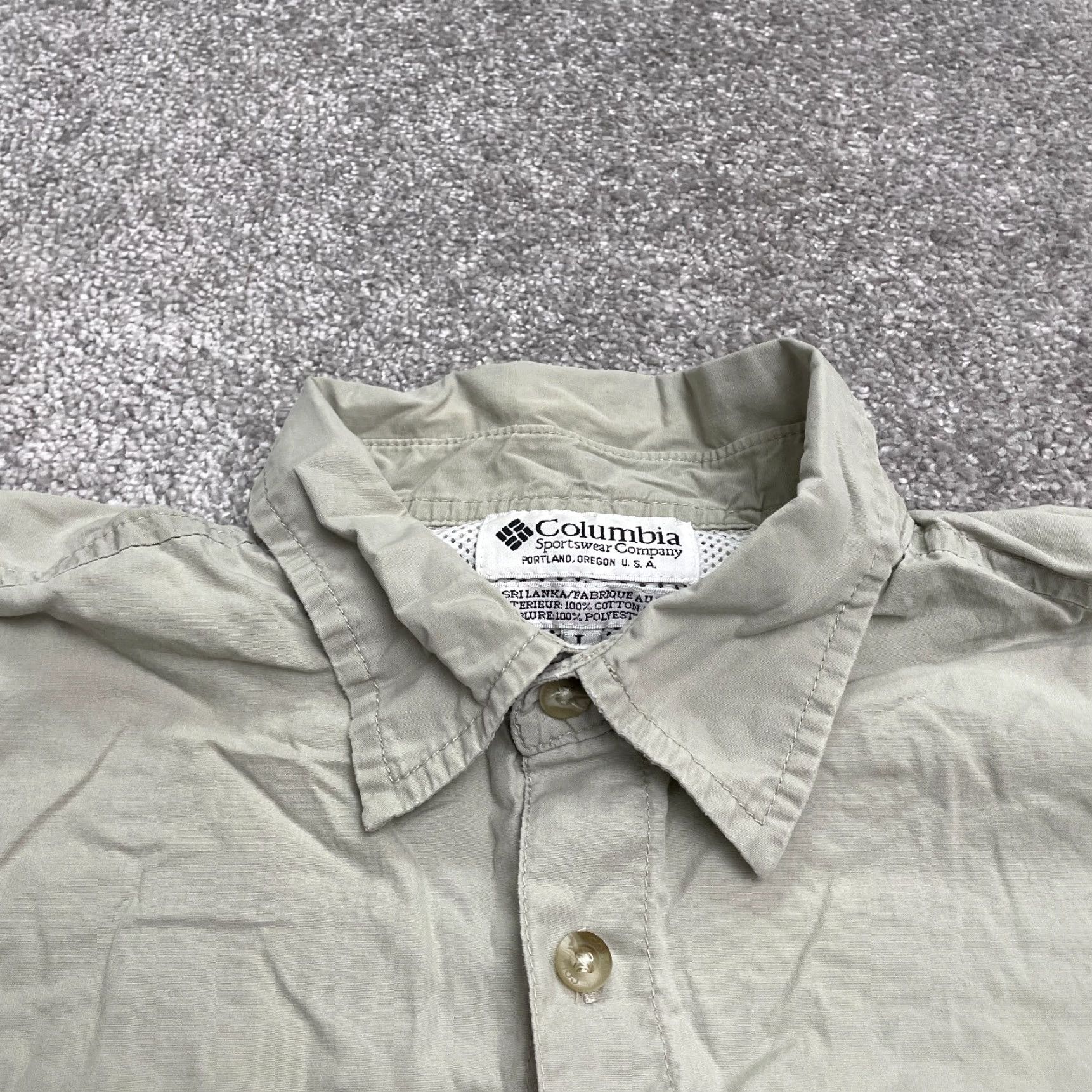 Vintage Columbia Bahama Shirt Men L Gray Short Sleeve Button-Down Casual Top Fishing Outdoor Classic Shirt Mens Size US L / EU 52-54 / 3 - 3 Thumbnail