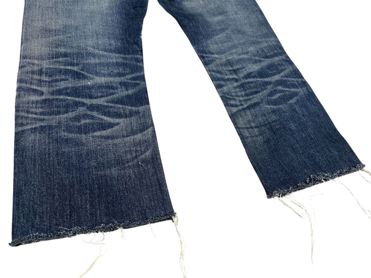Japanese Brand 🔥Japanese Kuro Cropped Denim Distressed Frayed Oikawa Denim Size US 33 - 11 Thumbnail