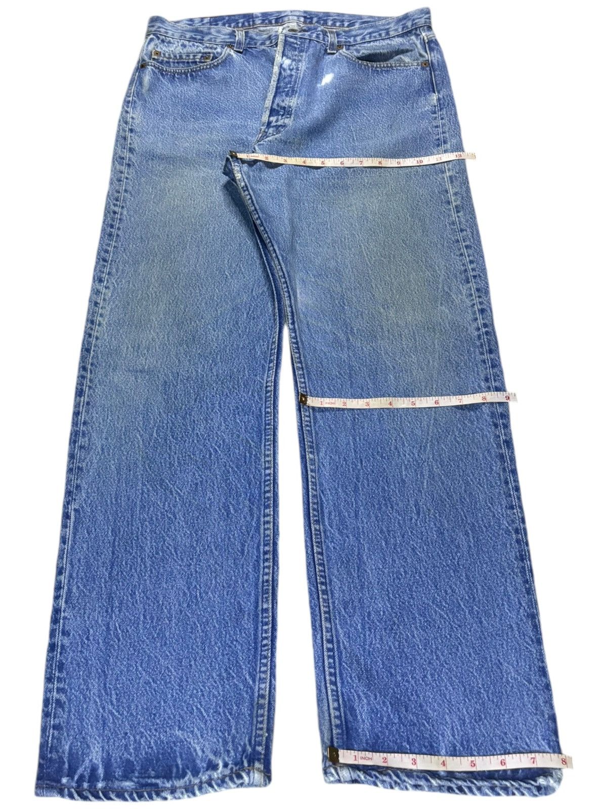 Levi's Vintage 80s Levis 501 Mud Wash Loose Jeans Size US 34 / EU 50 - 13 Thumbnail