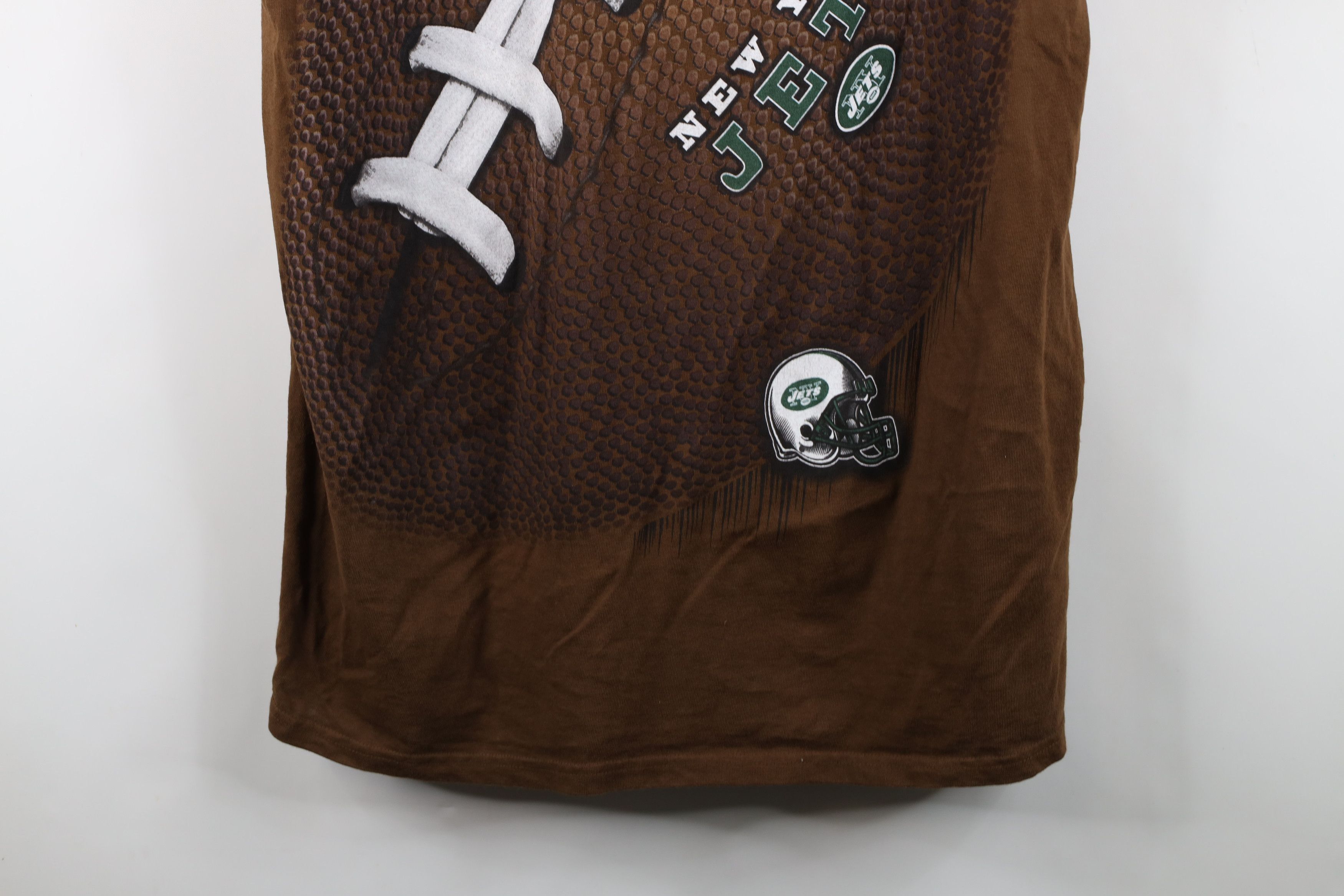 Majestic Vintage Y2K Majestic New York Jets Football T-Shirt Brown Size US XL / EU 56 / 4 - 3 Thumbnail