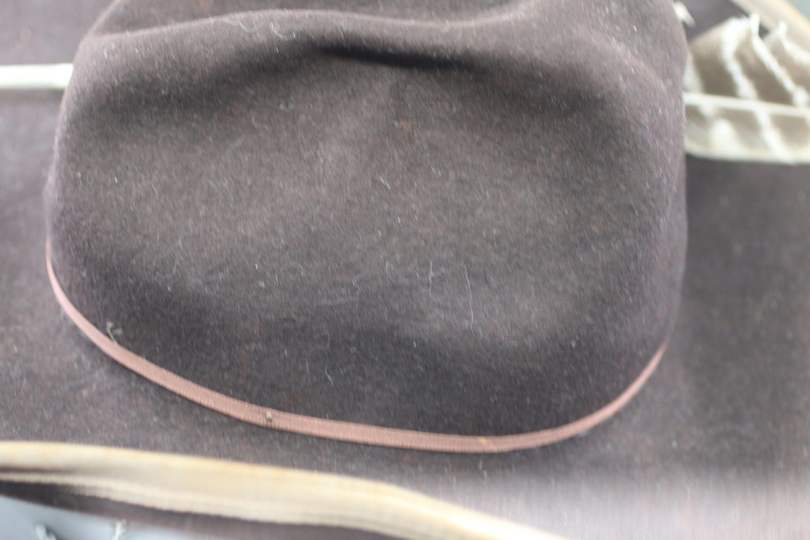 Other Vintage Smithbilt Brown Felt Cowboy Size6 3/4w/Sears Hat Box Size ONE SIZE - 10 Thumbnail