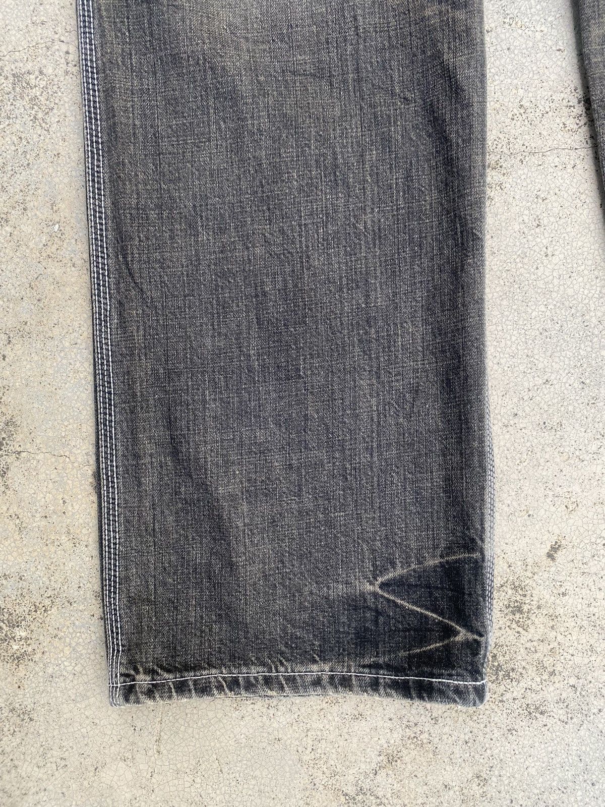 Edwin × Japanese Brand × Vintage Vintage y2k Edwin XV-S Faded Buckel Jeans Size US 33 - 12 Thumbnail