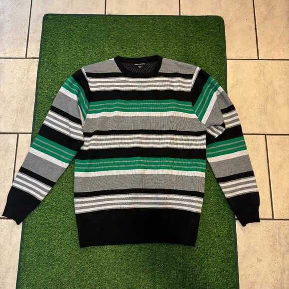 Other Swiss Cross Striped Crewneck Sweater Size US XL / EU 56 / 4 - 1 Thumbnail