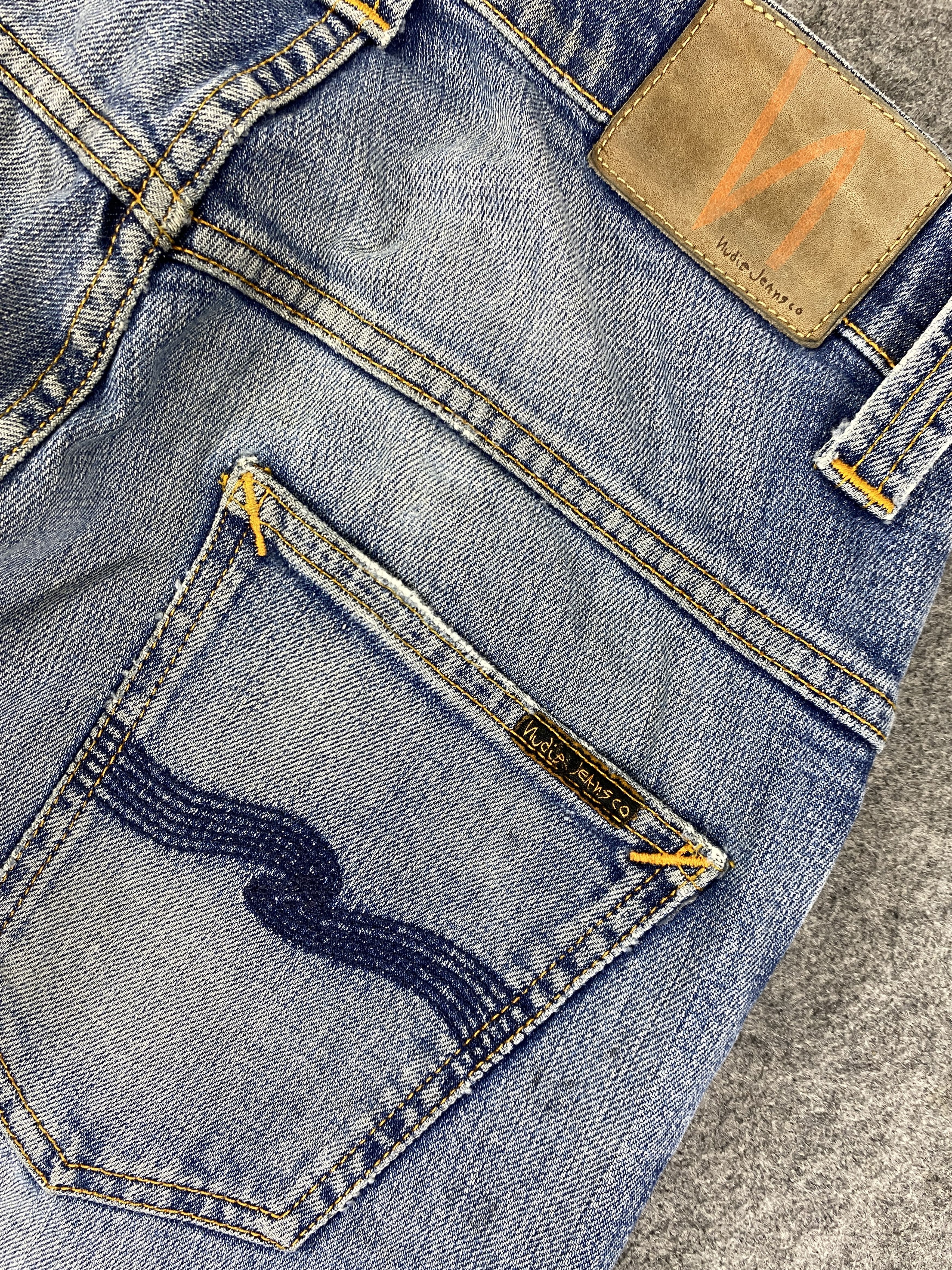 Nudie Jeans Faded Blue Vintage Nudie Jeans 29x31 Denim - JN3258 Size US 29 - 11 Thumbnail