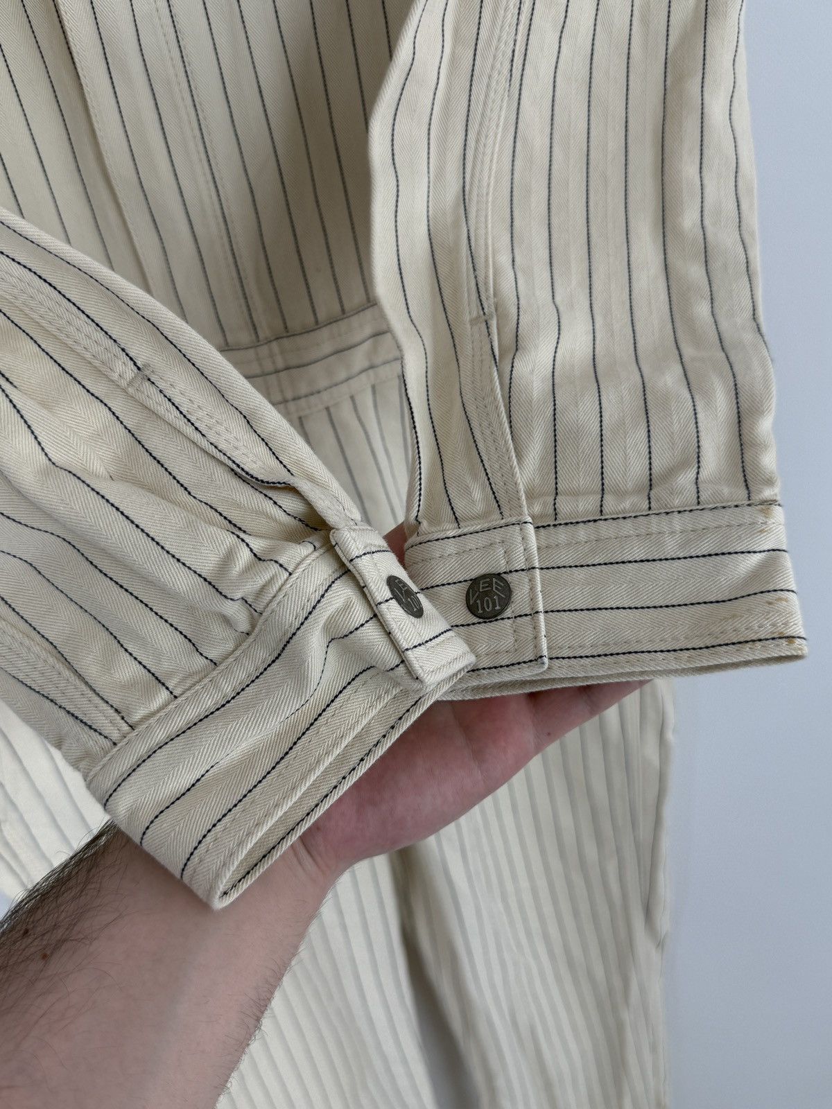 Lee Lee 101 Whizit Gaz Station Herringbone Cotton Coveralls M Size US 32 / EU 48 - 10 Thumbnail