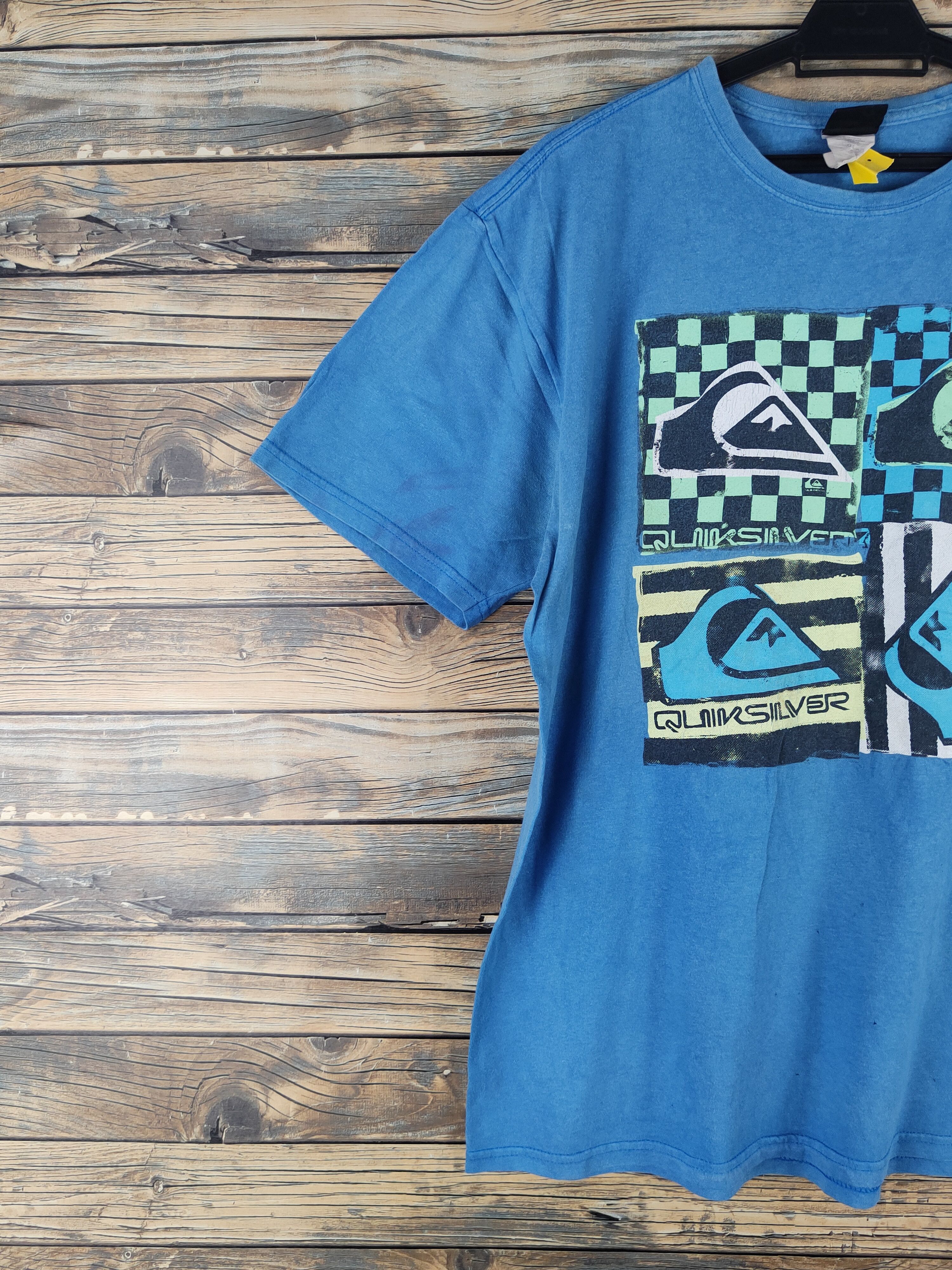 Quiksilver DL Quicksilver Light Blue Short Sleeve T-shirt #2543 Size US L / EU 52-54 / 3 - 4 Thumbnail