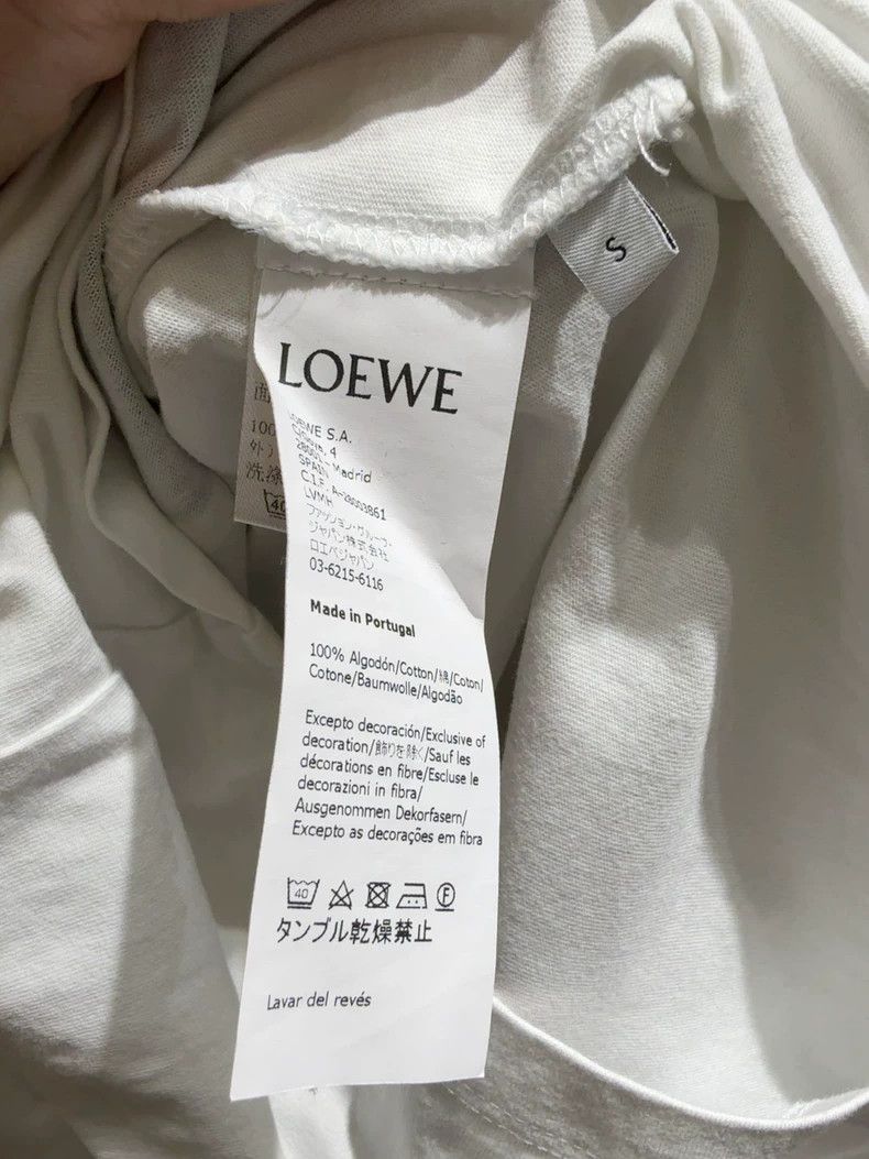 Loewe LOEWE White Short Sleeve T-Shirt with Round Neck and Front Size S / US 4 / IT 40 - 7 Thumbnail