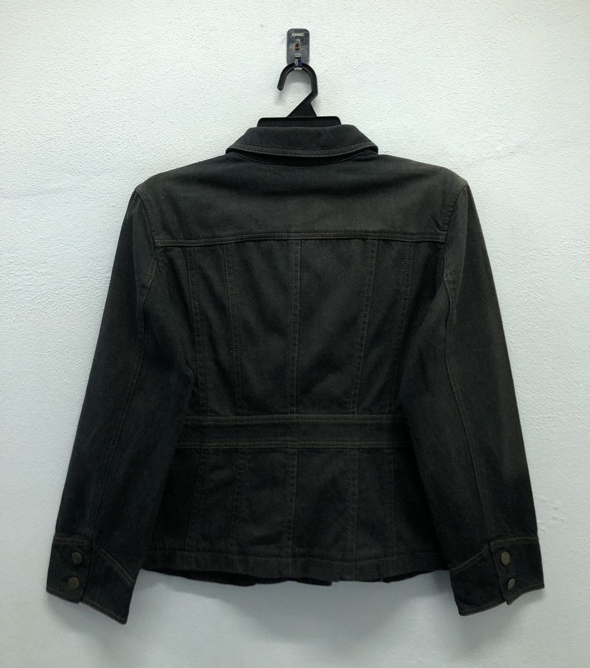 Burberry × Vintage Burberry London Women's Black Denim Jacket Size US M / EU 48-50 / 2 - 2 Thumbnail