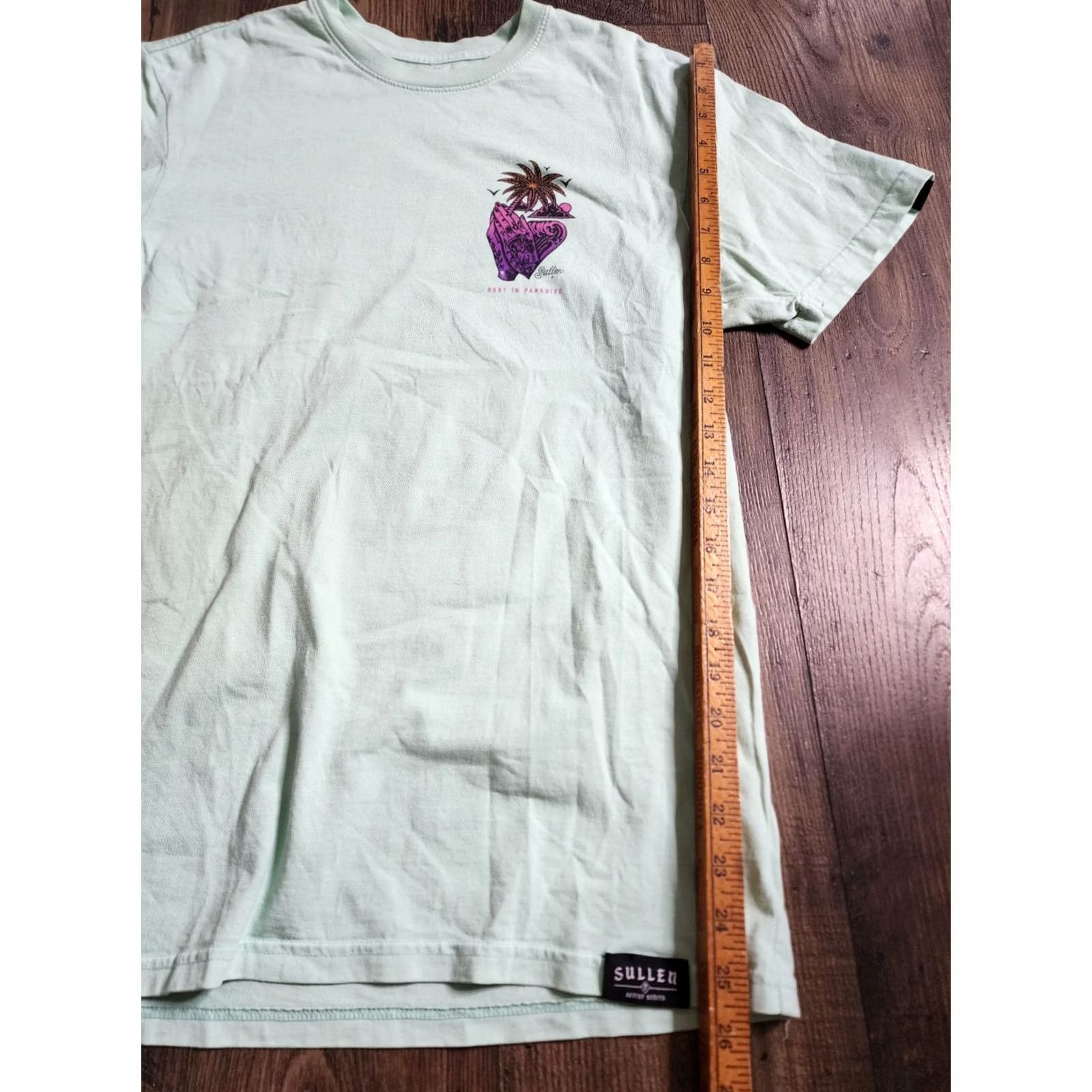 Vintage Sullen Mens M T-Shirt Crew Neck Short Sleeve Graphic Print Hands Rest In Paradise Blue Cotton 2020-2029 Art Tattoo USA Biker Size US M / EU 48-50 / 2 - 2 Thumbnail