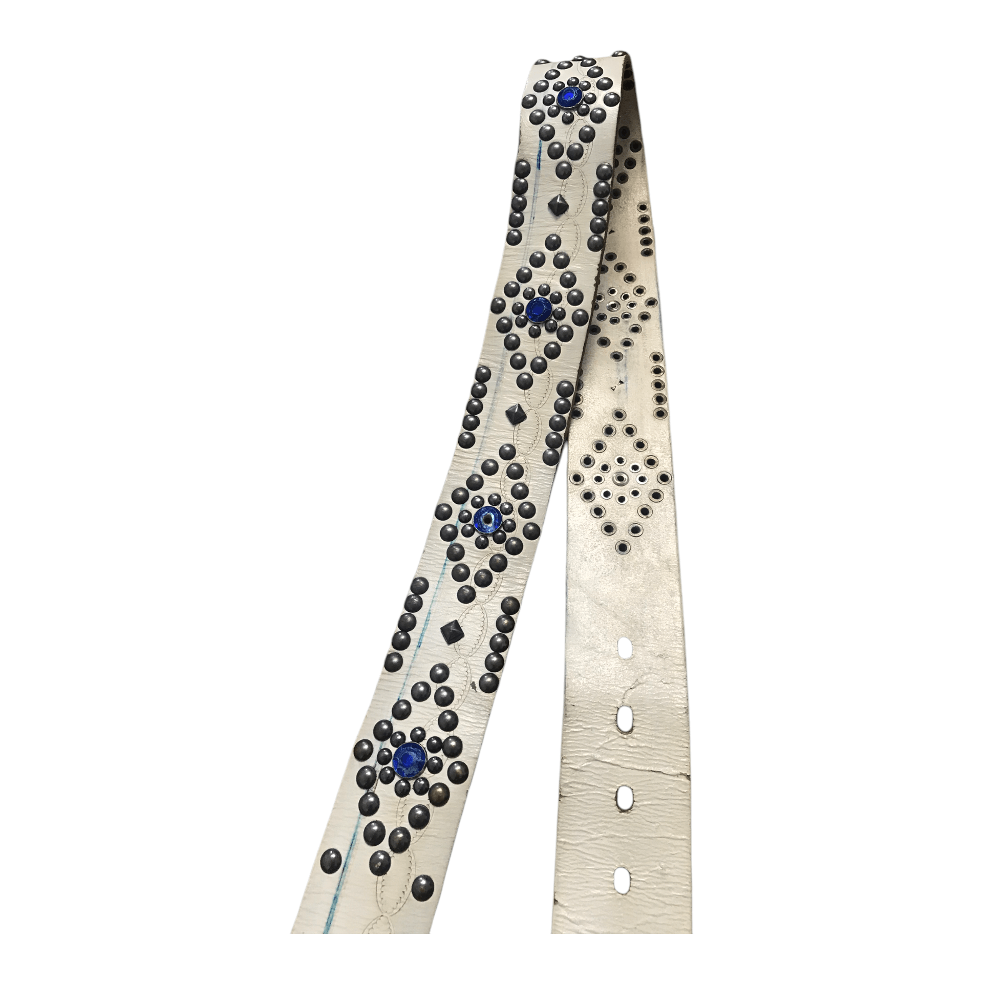 Hysteric Glamour × If Six Was Nine × Japanese Brand Rhinestone Leather Studded White Belt Size ONE SIZE - 2 Thumbnail