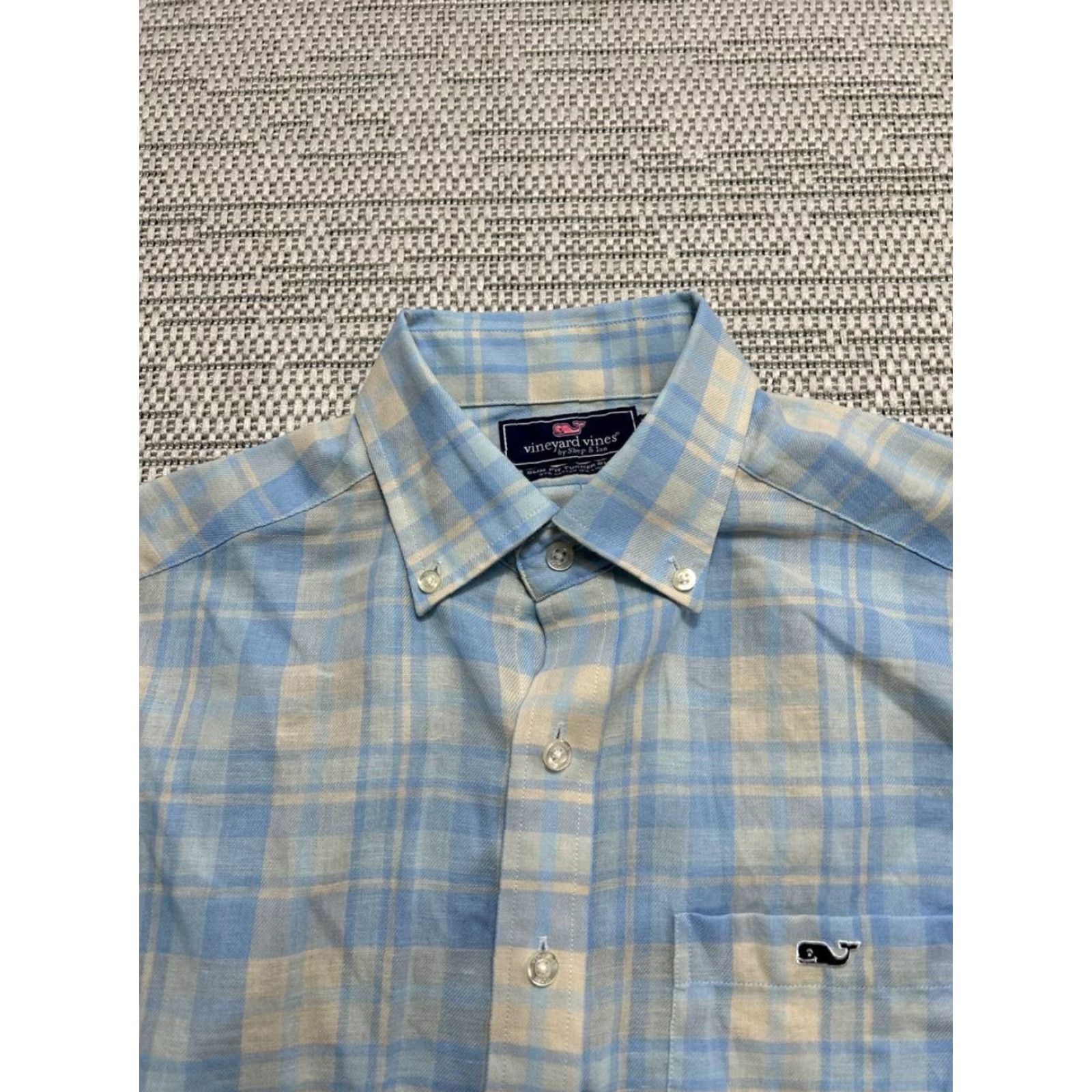 Vineyard Vines Vineyard Vines Tucker Shirt Mens Small Blue Plaid Slim Fit Cotton Button Down Size US S / EU 44-46 / 1 - 3 Thumbnail