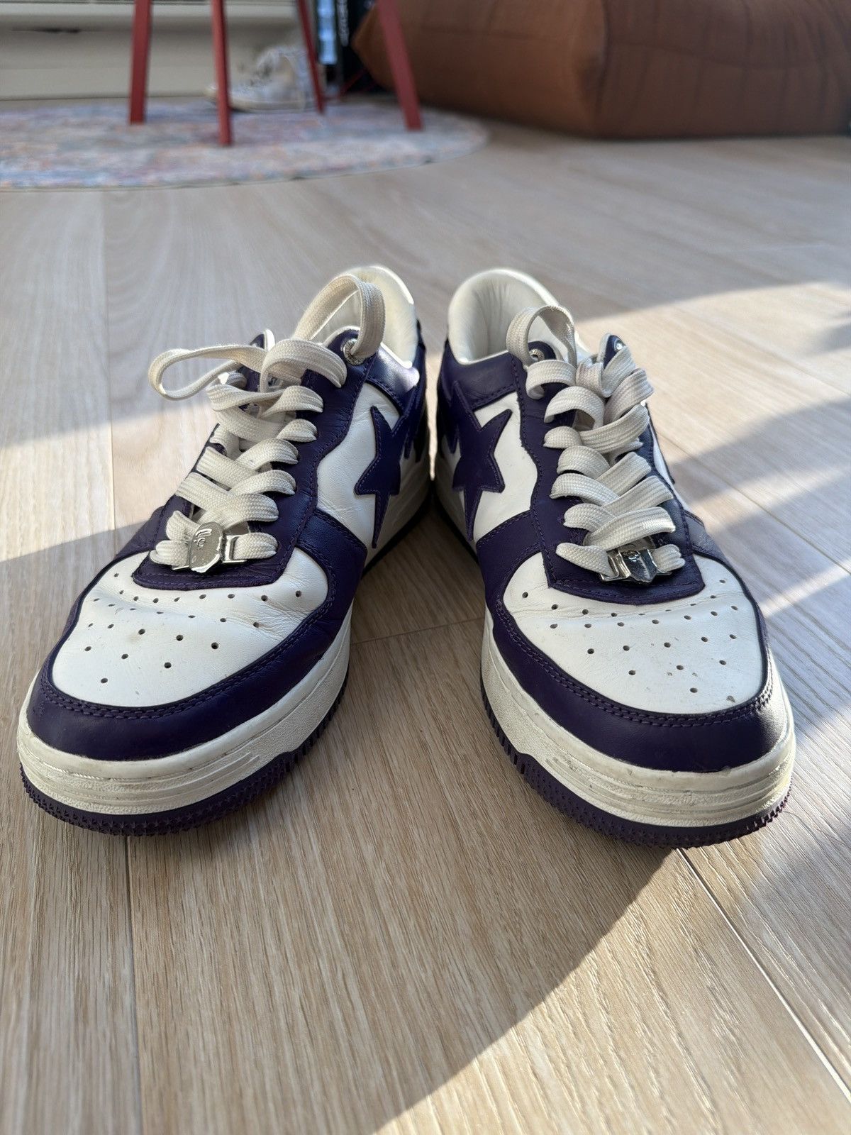 Bape Purple/White Bapesta Size US 8.5 / EU 41-42 - 3 Thumbnail