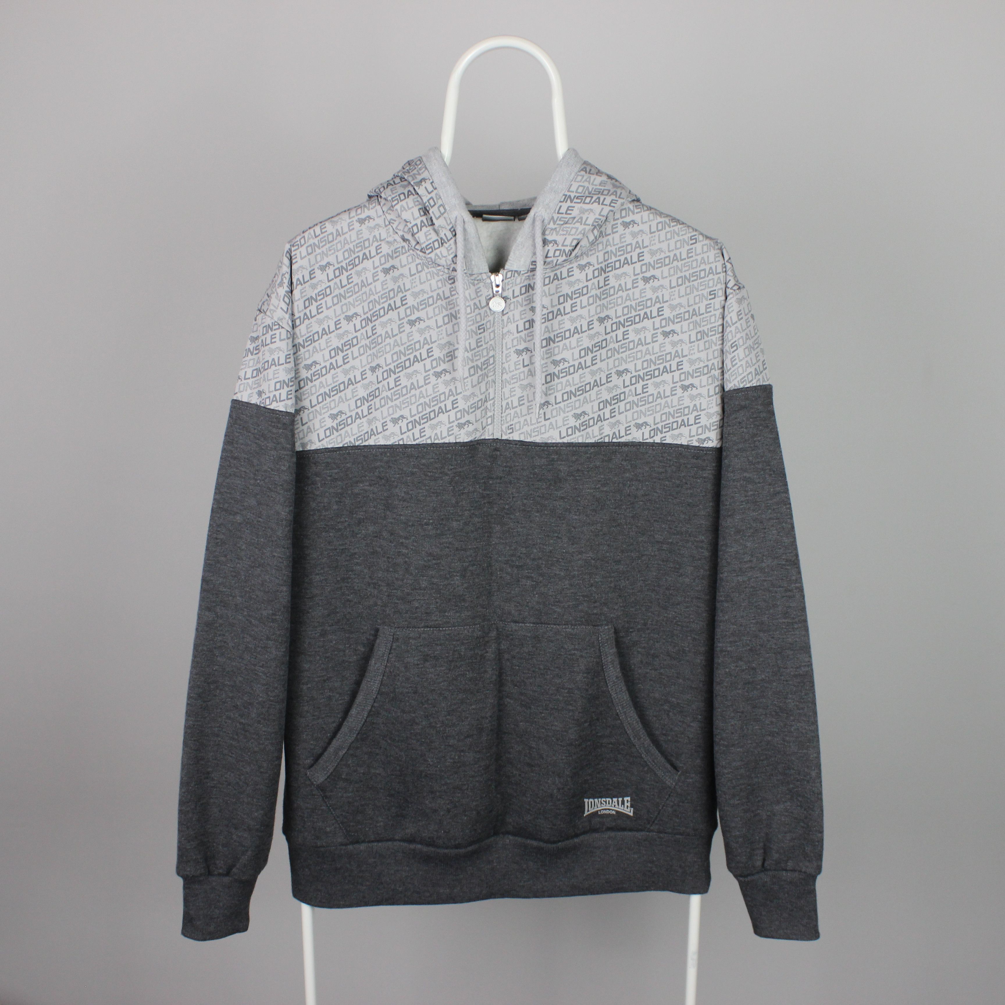 Lonsdale Lonsdale sweatshirt jumper men cotton L gray multilogo Size US L / EU 52-54 / 3 - 6 Thumbnail