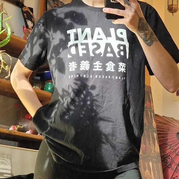 Other Plant Based Kanji Tee - Black T-Shirt - Plant Faced - M Size US M / EU 48-50 / 2 - 4 Thumbnail