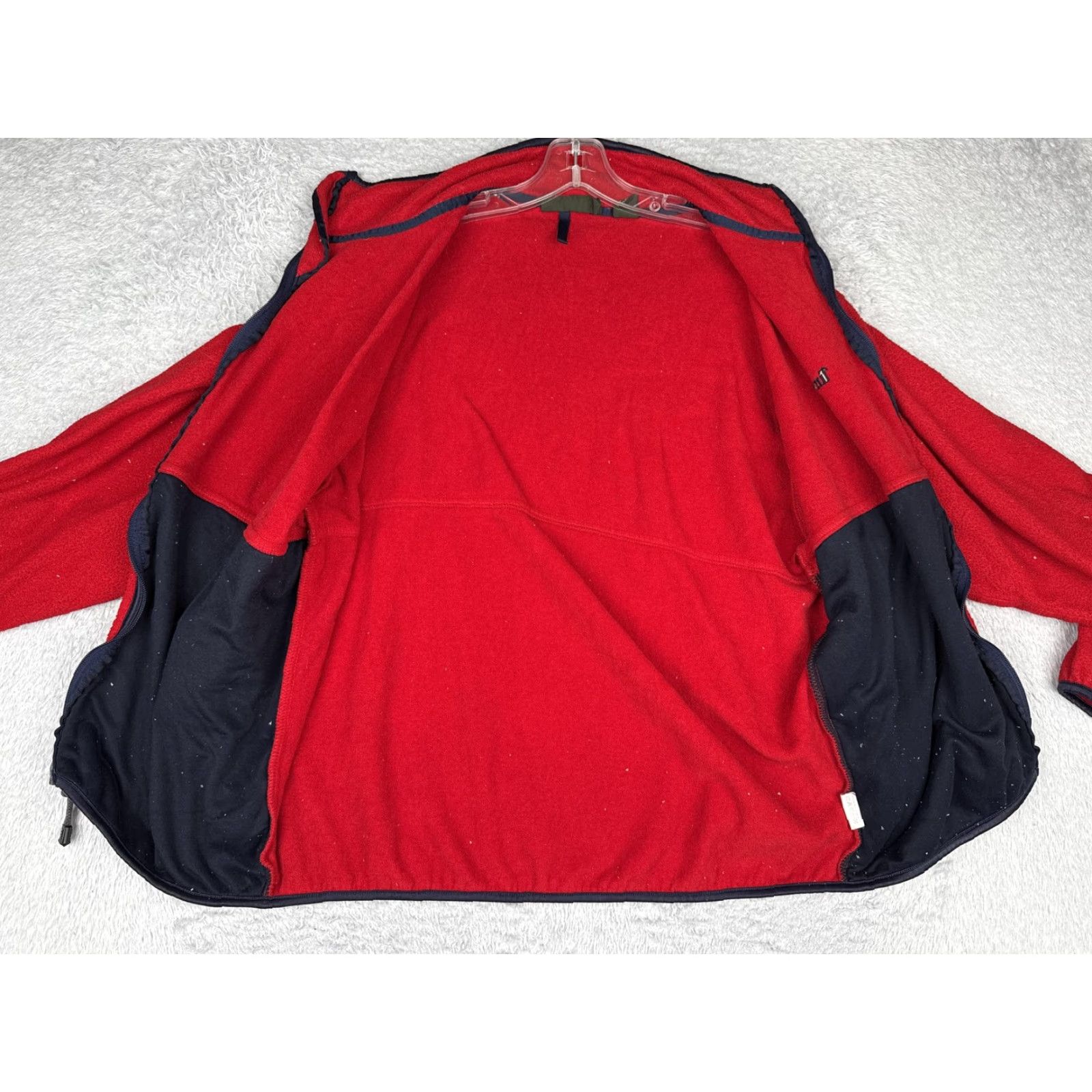 Timberland Timberland Jacket Men L Red Full Zip Pockets Outdoor Hiking Fleece Windbreaker Solid Red Logo Costa Rica Mens Large Size US L / EU 52-54 / 3 - 2 Thumbnail