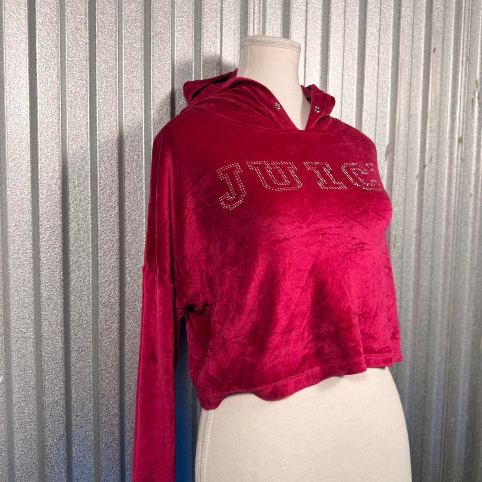 Juicy Couture Velour juicy cotour cropped hoodie Size S / US 4 / IT 40 - 1 Thumbnail