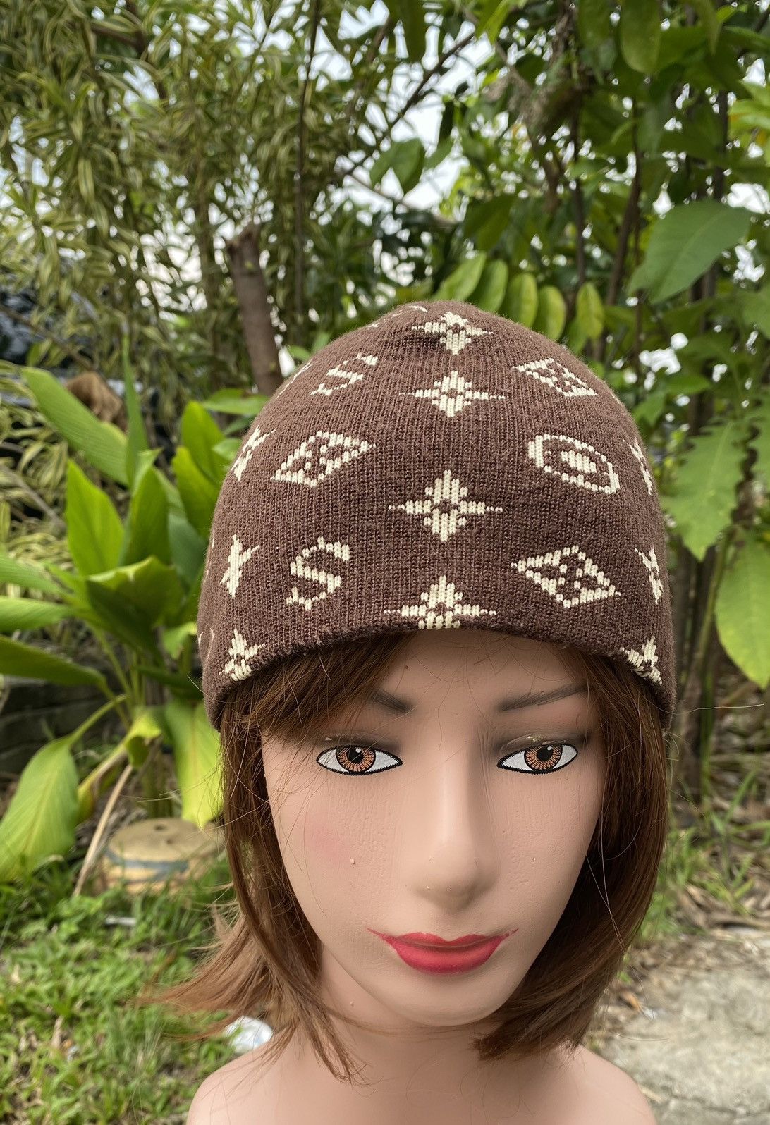 Supreme 2000 Supreme Louis Vuitton Inspired Monogram Beanie, Grailed in  2023