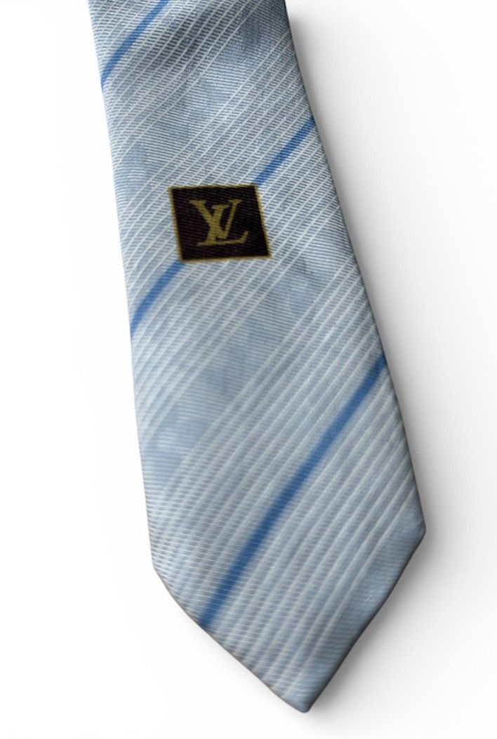 Louis Vuitton LV Monogram Striped Silk Neck Tie Size ONE SIZE - 5 Thumbnail