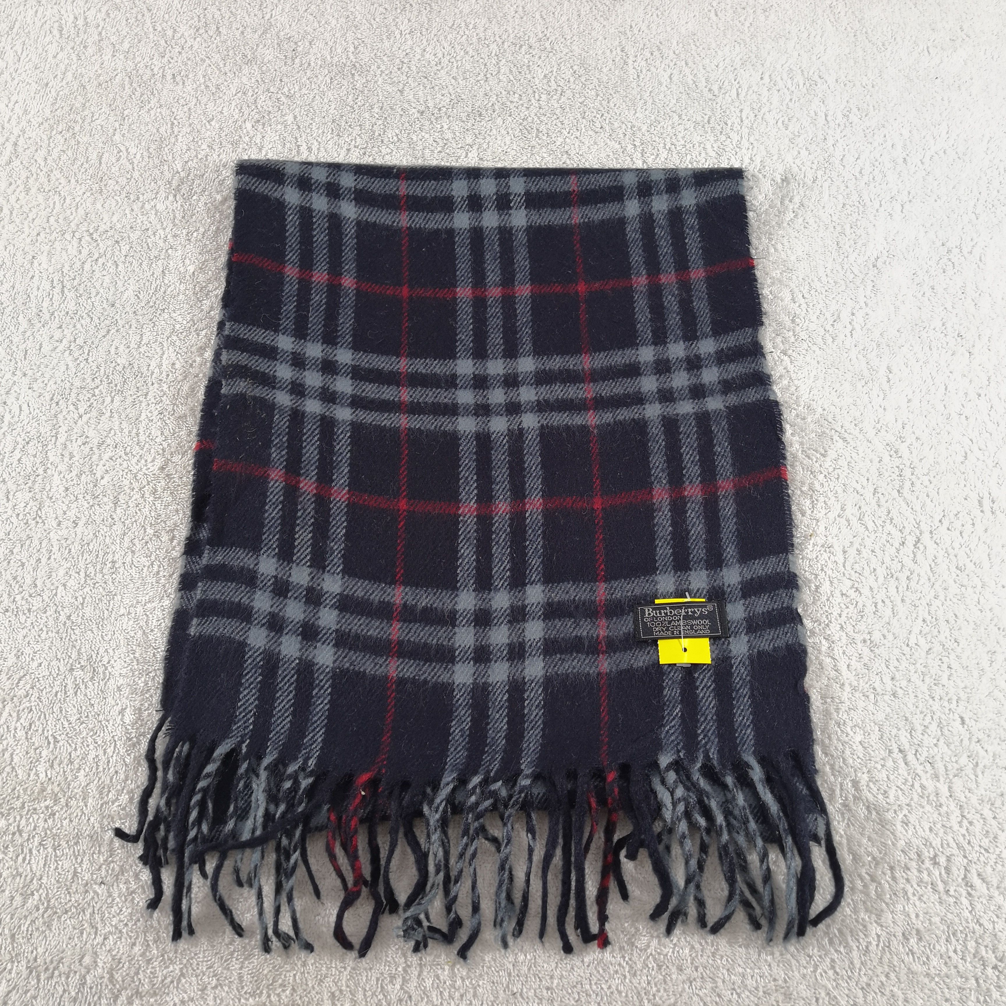 Burberry Vintage Burberry Scarf Muffler Wool Cashmere Scarves Size ONE SIZE - 2 Thumbnail