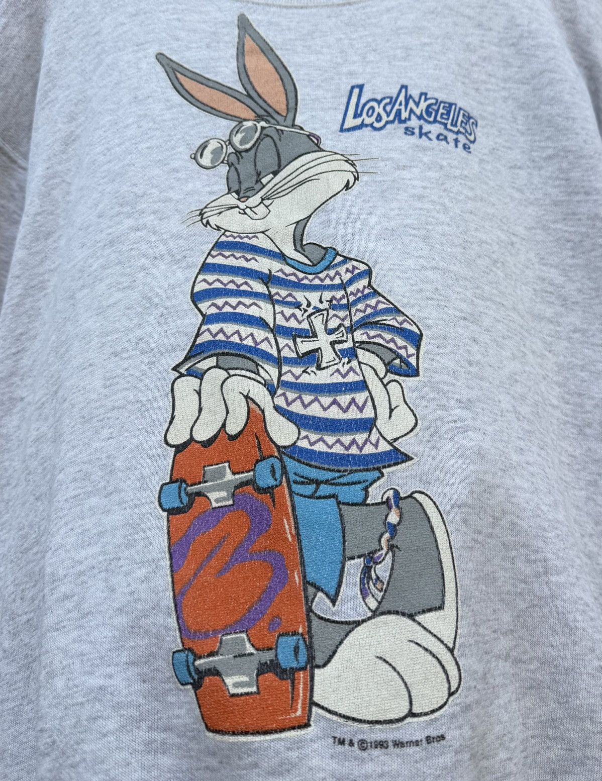 Vintage Vintage 90s Bugs Bunny Los Angeles Skate Crewneck Size US M / EU 48-50 / 2 - 3 Thumbnail