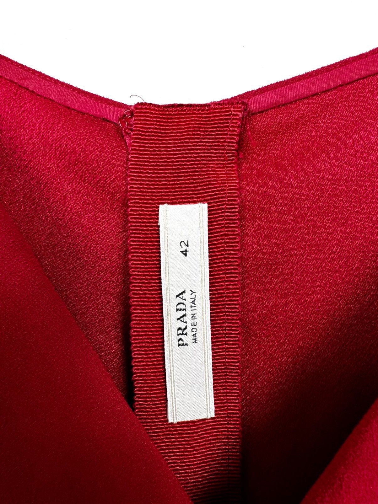 Prada Prada Red Mid-Length Cocktail /Day Dress Size M / US 6-8 / IT 42-44 - 6 Thumbnail