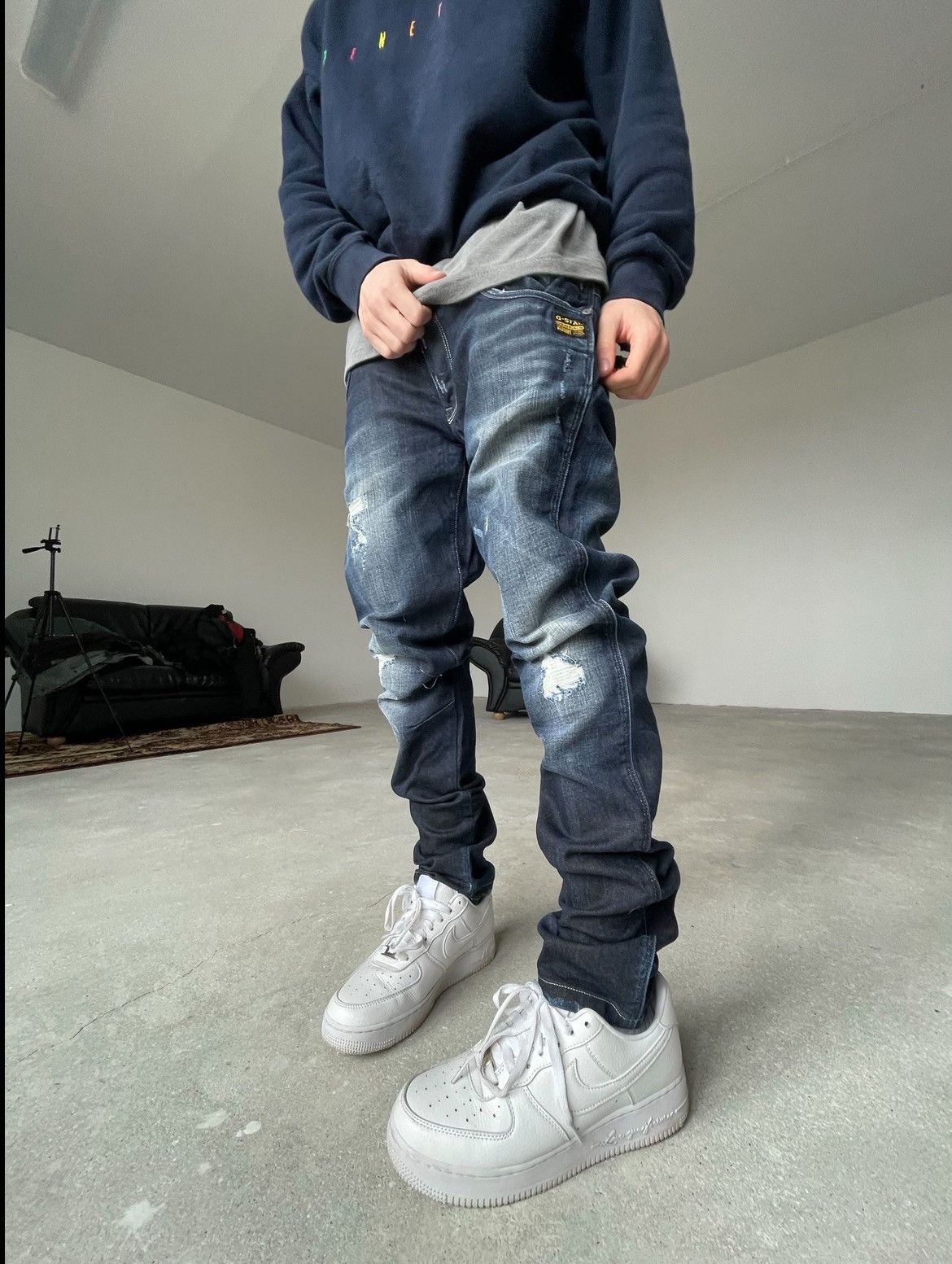 G-Star Vintage gstar raw stacked jeans Size US 31 - 2 Thumbnail