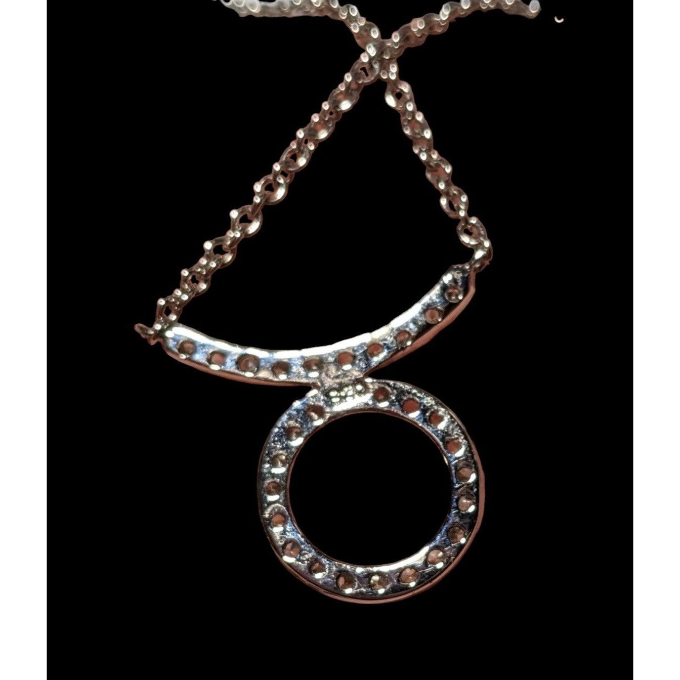 Other Sterling Silver Gemmed Taurus Pendant Necklace Size ONE SIZE - 4 Thumbnail