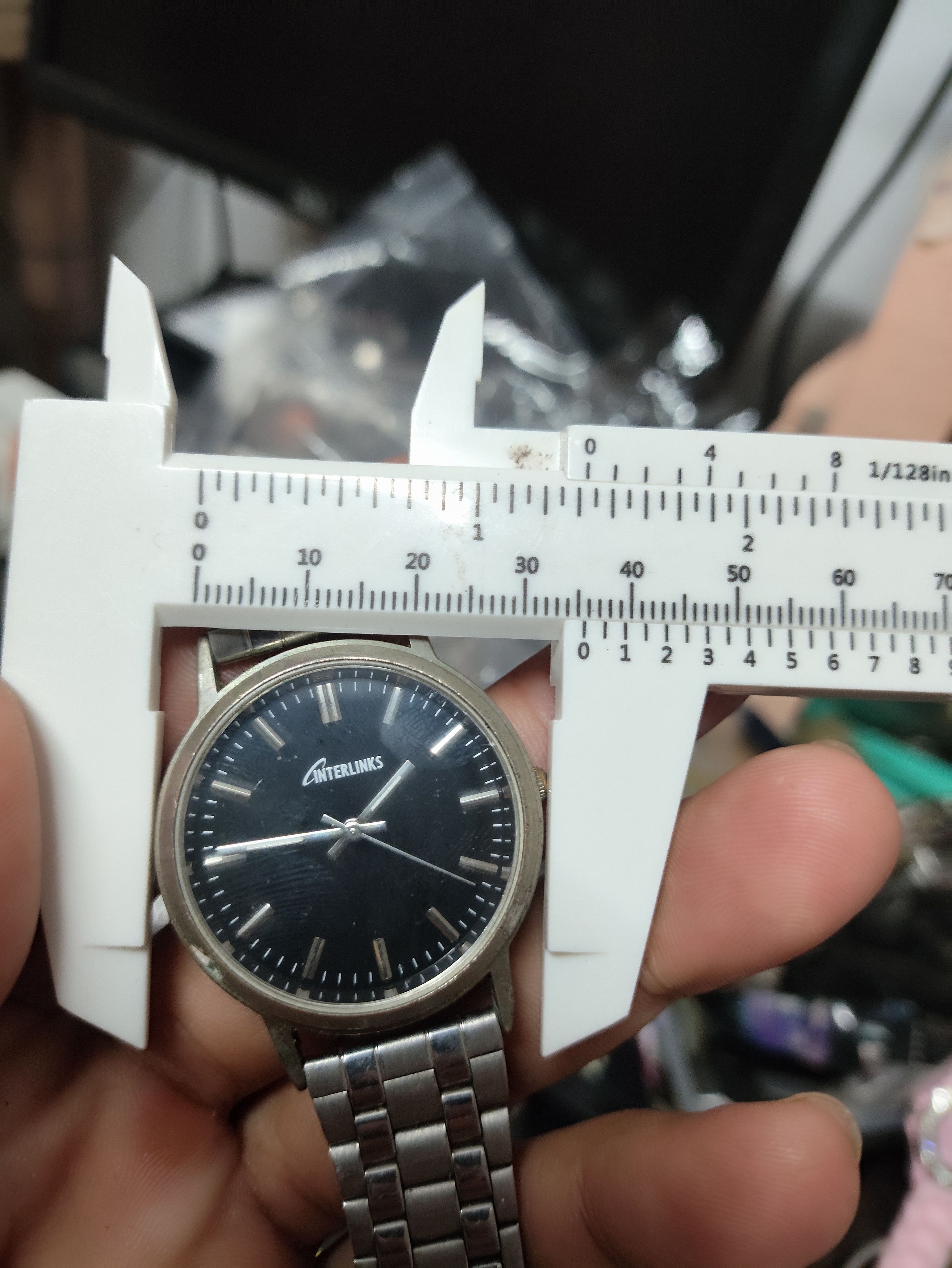 Vintage Vintage "Interlink" Watch JAPAN MOVEMENT Size ONE SIZE - 5 Thumbnail